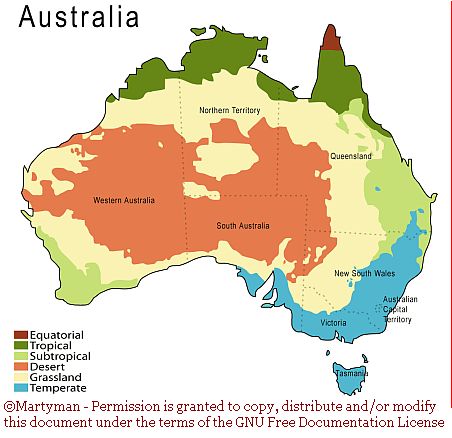 Australian  on Australian Climate   Australian Weather Charts And Info For Outback