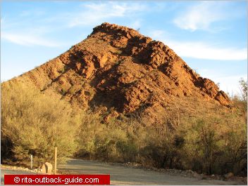 colourful rocky hill