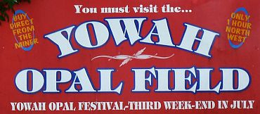 sign inviting to visit yowah