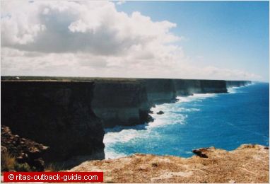 rugged coastline along the nullarbor plain