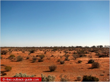 lonely landscape along the stuart highway