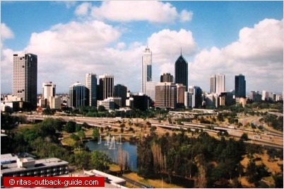 view of perth from queens park