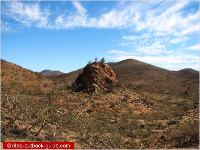 The pinnacles in the Gammon Ranges