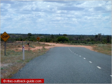 change in road surface