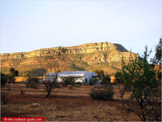 mountain ranges and woolshed