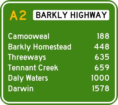 distances barkly highway