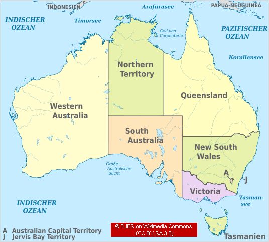 Landforms of australia map picture