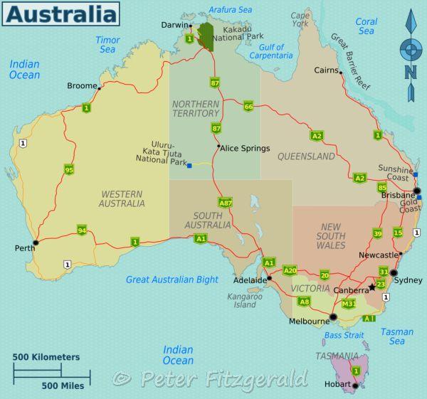 Facts - climate, population and other facts about Australia