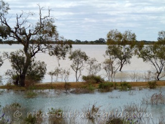 Unusual water event next to the highway