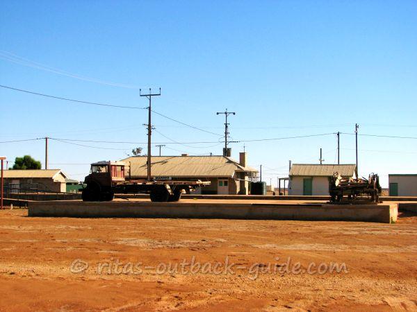 The old railway platform in Marree