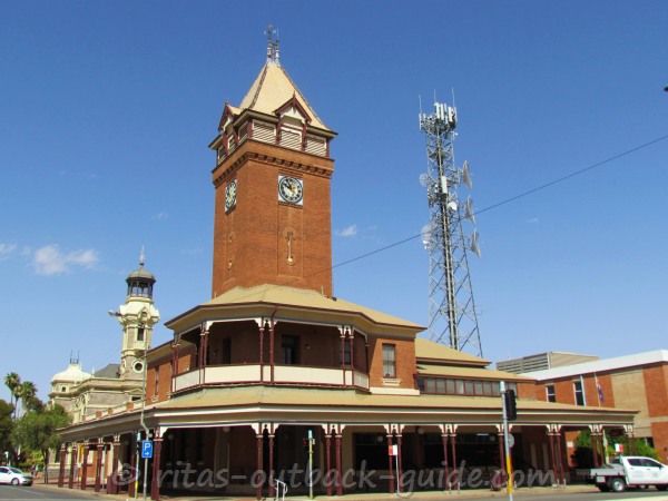 Impressive brick building with a large tower