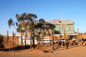 An elevated house, this is the headquarters of the yacht club