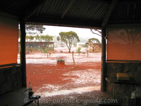 When it rains in the Outback you better seek shelter