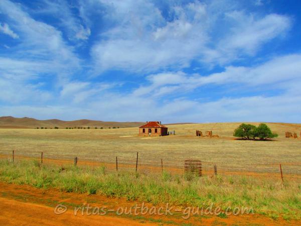 Old cottage in a meadow near Burra, South Australia