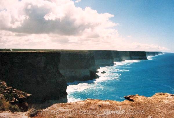 The rugged coastline along the Great Australian Bight