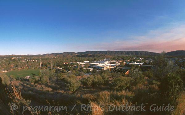 View of Alice Springs to towards the MacDonnell Ranges View of Alice Springs to towards the MacDonnell Ranges