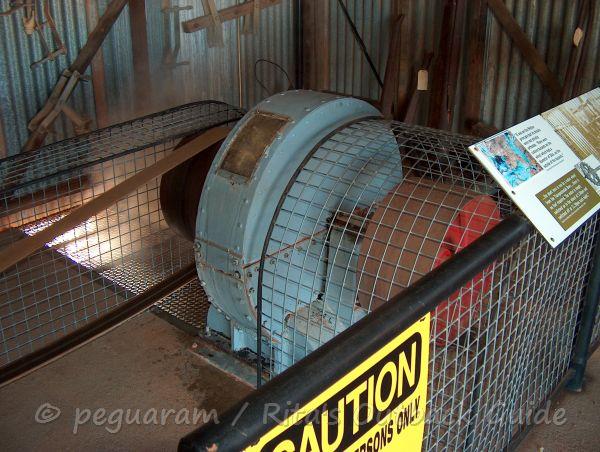Pelton Wheel at the Hydro Power Plant in Thargomindah