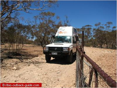 Toyota bushcamper north of Arkaroola