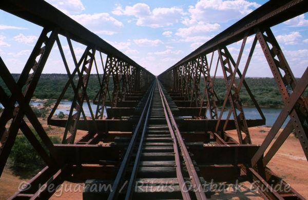 This huge bridge is the most impressive sight in this part of the South Australian Outback